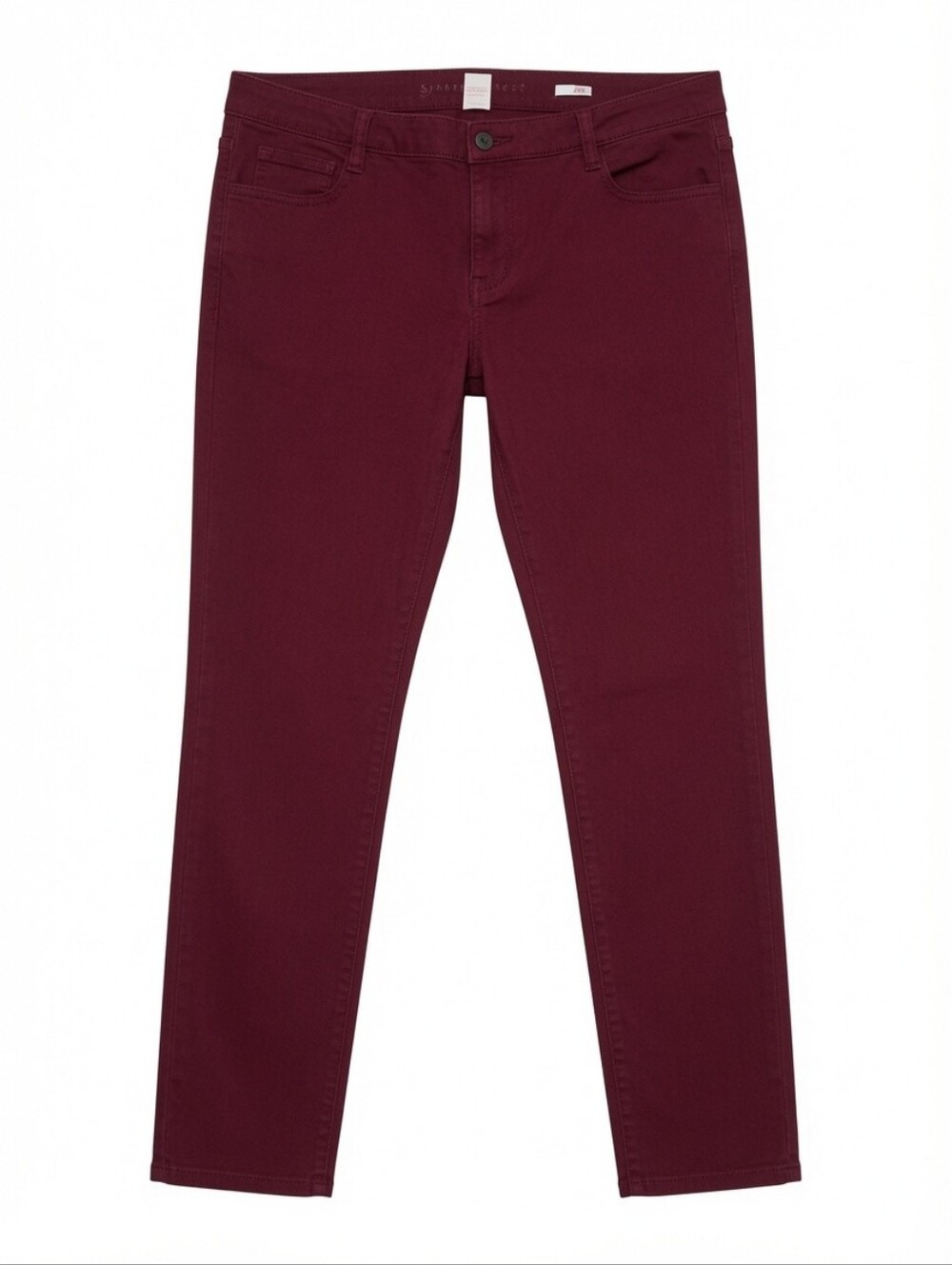 Plus-Size Burgundy Jeans